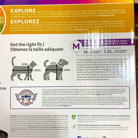 TRUSTY PUP Easy Explorer MEDIUM CARRIER for DOGS & CATS Small Pets NEW!!! - Picture 10 of 10